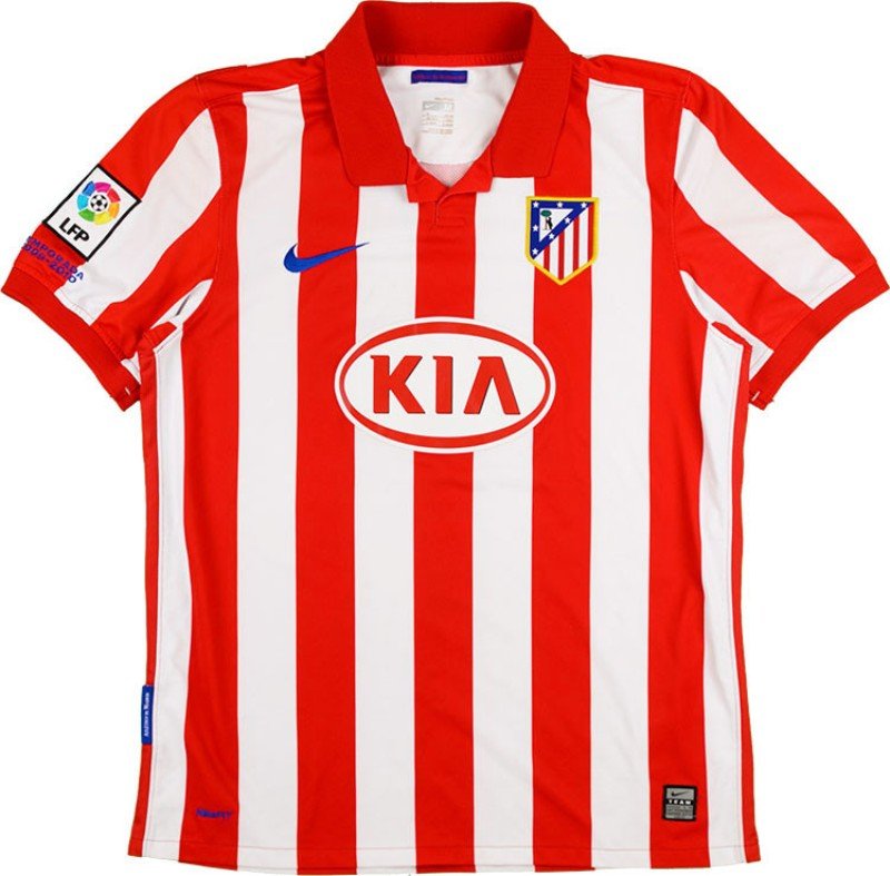 Camisa I Atletico de Madrid 2009 2010 Home Retro